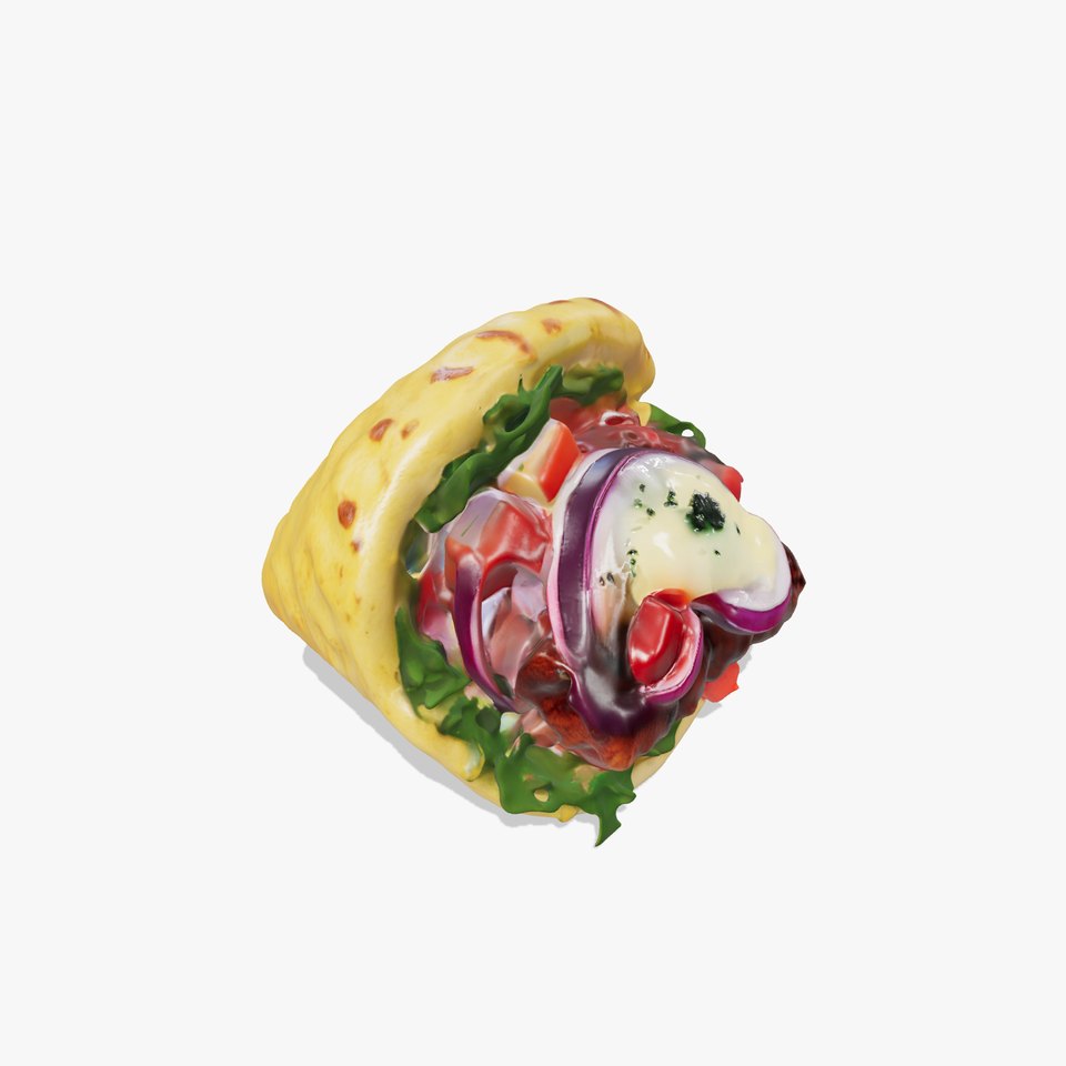 Tasty Shawarma Wrap D Model Pack
